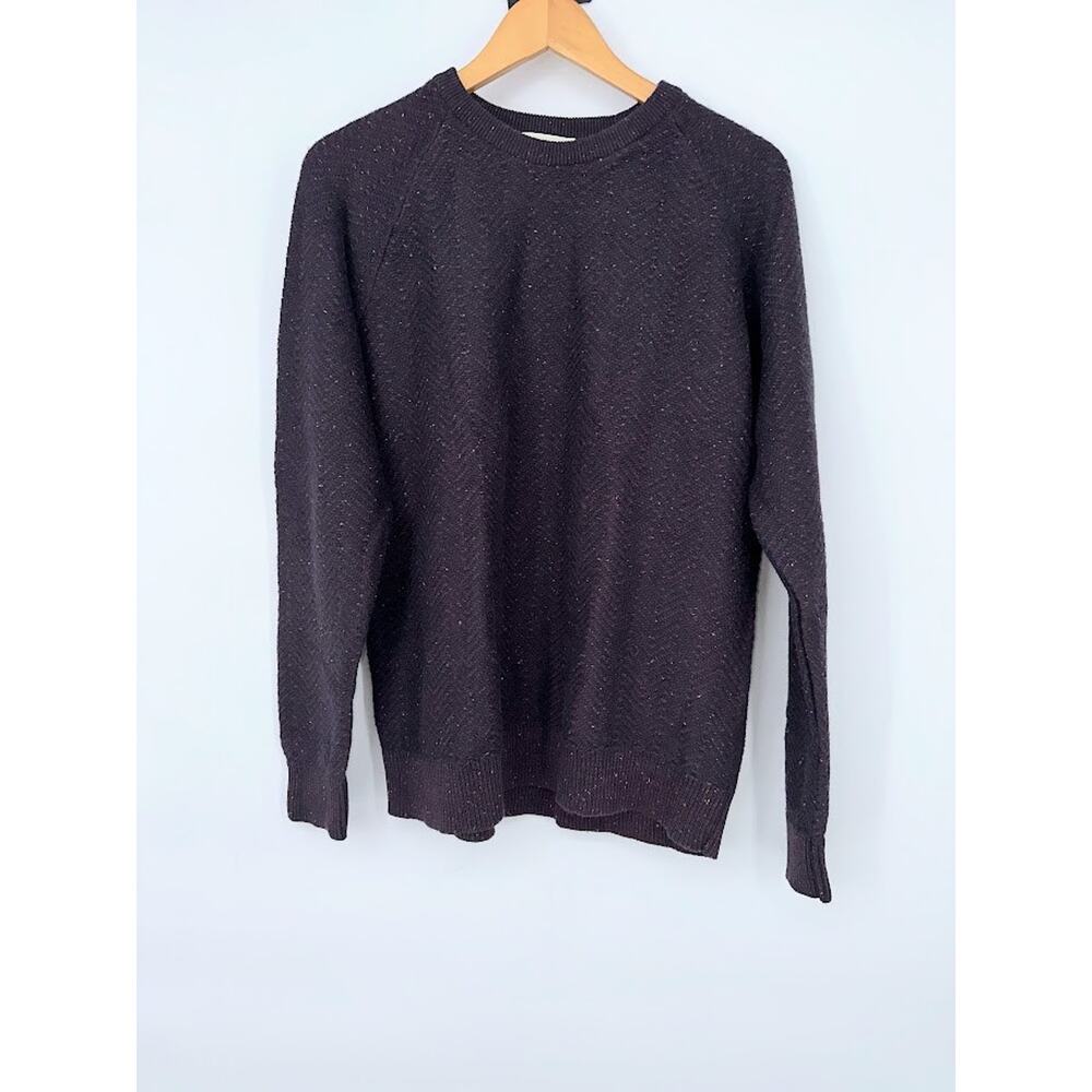 Selected Homme Organic Cotton Wool Crew Neck Mens XL Sweater Pullover‎ Blue Red